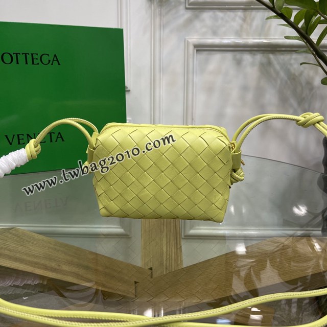 Bottega veneta高端女包 98090 寶緹嘉新款編織小方包 BV經典款編織小號肩背女包  gxz1316
